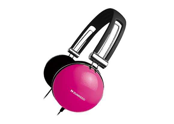 ZUMREED ZHP-400 Portable Stereo Headphones Pink